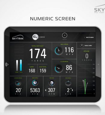Golfsyndikat Golfsimulator Skytrak Indoorgolf Display