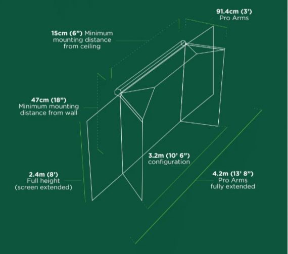 Masse ProScreen metrisch