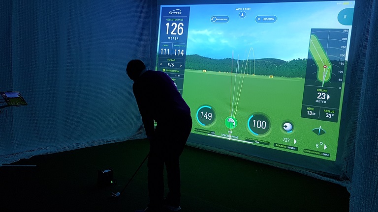 Superior Screen: Premium schlagfeste Leinwand für Ihren GolfSimulator in  Größe S mit 280cm x 210cm -  - Indoorgolf, Golfsimulator,  SkyTrak