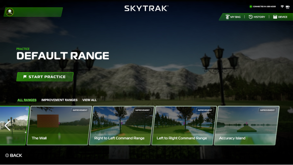 Course Play Skytrak Plus 5.0 Default Range