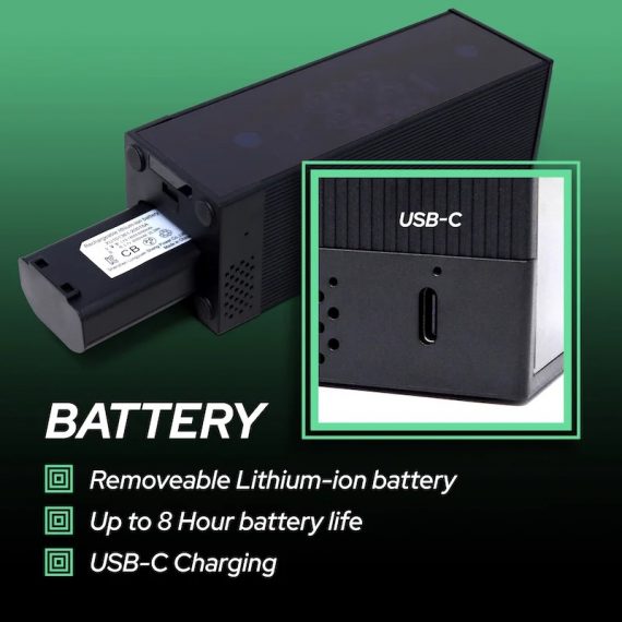 Square LaunchMonitor Details Akku