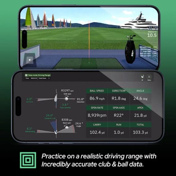Square LaunchMonitor DrivingRange Daten