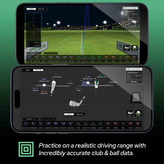 Square Golf OMNI Driving Range Screens