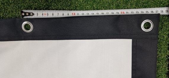 Leinwand 5 cm Cache mit Ösen 25cm