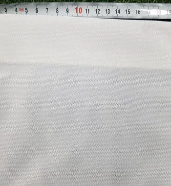 Leinwand weisser Saum mit Ösen