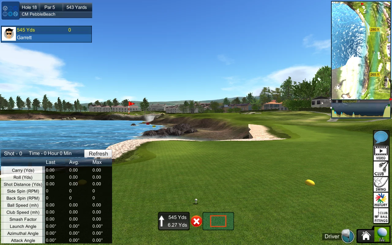 OptiShot Golfsimulator Vision PGA Show Kamera Indoorgolf