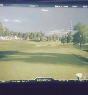 schlagfeste Leinwand Golfsimulator