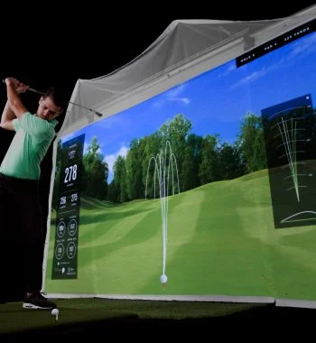 Simulator, rollbare Leinwand